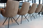 8 x Gealux Lody / Mabach eetkamerstoel met draaifunctie in stof. Direct leverbaar. - Afbeelding 6