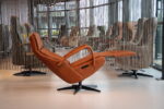 Elektrisch verstelbaar relaxfauteuil Twice TW-217 van meubelfabriek De Toekomst in Rancho leer kleur cognac met 3 motoren en een accu. Direct leverbaar. - Afbeelding 9