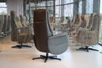 Elektrisch verstelbare relaxfauteuil/relaxstoel Feelz FZ-100 van Meubelfabriek De Toekomst in Leer kleur Antraciet met 2 motoren en een accu. Direct leverbaar. - Afbeelding 4