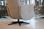 Handmatig verstelbare relaxfauteuil/relaxstoel Feelz FZ-R02A04 van Meubelfabriek De Toekomst in Stof Mito kleur Desert 109. Direct leverbaar. - Afbeelding 5