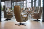 Elektrische verstelbare relaxfauteuil/relaxstoel Roos van Meubelfabriek Gealux in Leer Polo 1102 kleur Olijfgroen. Direct leverbaar. - Afbeelding 5