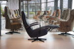 Elektrische verstelbare relaxfauteuil/relaxstoel Dahlia van Meubelfabriek Gealux in Leer Polo 1010kleur blauw. Direct leverbaar. - Afbeelding 2