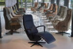 Elektrische verstelbare relaxfauteuil/relaxstoel Dahlia van Meubelfabriek Gealux in Leer Polo 1010kleur blauw. Direct leverbaar. - Afbeelding 6