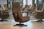 Elektrisch verstelbare relaxfauteuil / relaxstoel Dahlia van Gealux in leer . Direct leverbaar.