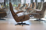 Elektrisch verstelbare relaxfauteuil / relaxstoel Dahlia van Gealux in leer . Direct leverbaar.