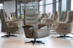 Gealux Best Choice Drenthe relaxfauteuil / relaxstoel elektrisch in leer met 2 motoren en een accu. Direct leverbaar.