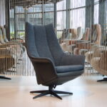 Gealux Arc 8021 modern design relaxfauteuil in combi. stof / leer met 1 motor en een accu. Direct leverbaar.