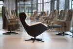 Gealux Arc 8019 modern design relaxfauteuil / relaxstoel in combi. leer/stof met 1 motor en een accu. Direct leverbaar. - Afbeelding 3