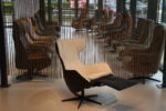 Gealux Arc 8019 modern design relaxfauteuil / relaxstoel in combi. leer/stof met 1 motor en een accu. Direct leverbaar. - Afbeelding 5