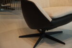 Gealux Arc 8019 modern design relaxfauteuil / relaxstoel in combi. leer/stof met 1 motor en een accu. Direct leverbaar. - Afbeelding 7