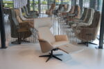 Gealux Arc 8060 modern design relaxfauteuil / relaxstoel in leer met 2 motoren en een accu. Direct leverbaar. - Afbeelding 6