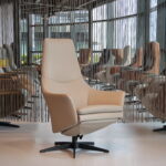 Gealux Arc 8027 modern design relaxfauteuil / relaxstoel in leer met 2 motoren en een accu. Direct leverbaar.