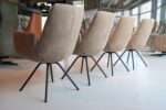 4 x Gealux Lody / Mabach eetkamerstoel met draaifunctie in stof. Direct leverbaar. - Afbeelding 6