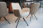 4 x Gealux Lody / Mabach eetkamerstoel met draaifunctie in stof. Direct leverbaar. - Afbeelding 5