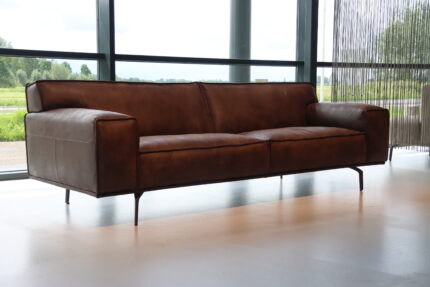 Bank / Bankstel / Hoekopstelling / model Weaver van Het Anker stof / leer