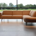 Bank / Bankstel / Hoekopstelling / model SHADOW van Het Anker in stof of leer.