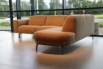 Bank / Bankstel / Hoekopstelling / model SHADOW van Het Anker in stof of leer. - Afbeelding 4