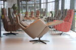 Elektrisch verstelbaar relaxfauteuil / relaxstoel Twinz 8240 in Leer Polo kleur Taupe van Gealux 3 motoren met accu. Direct leverbaar. - Afbeelding 5
