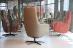 Elektrisch verstelbaar relaxfauteuil / relaxstoel Twinz 8240 in Leer Polo kleur Taupe van Gealux 3 motoren met accu. Direct leverbaar. - Afbeelding 7