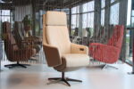Elektrisch verstelbaar relaxfauteuil / relaxstoel Twinz 8140 XL in Leer Polo van Gealux 3 motoren met accu. Direct leverbaar.