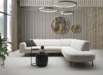 Bank / Bankstel / Hoekopstelling / model SHADOW van Het Anker in stof of leer. - Afbeelding 11