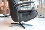 Elektrisch verstelbaar relaxfauteuil / relaxstoel Twice Pro TW-218N van De Toekomst leer zwart met 3 motoren en een accu. Direct leverbaar. - Afbeelding 11