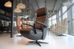 Elektrisch verstelbaar relaxfauteuil / relaxstoel Twice Pro TW-218N van De Toekomst leer zwart met 3 motoren en een accu. Direct leverbaar. - Afbeelding 12