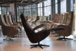 Elektrisch verstelbaar relaxfauteuil / relaxstoel Twice Pro TW-218N Large van De Toekomst leer zwart met 3 motoren en een accu. Direct leverbaar. - Afbeelding 3