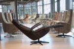 Elektrisch verstelbaar relaxfauteuil / relaxstoel Twice Pro TW-218N Large van De Toekomst leer zwart met 3 motoren en een accu. Direct leverbaar. - Afbeelding 4