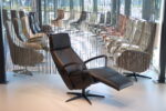 Elektrisch verstelbaar relaxfauteuil / relaxstoel Twice Pro TW-218N Large van De Toekomst leer zwart met 3 motoren en een accu. Direct leverbaar. - Afbeelding 7
