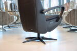 Elektrisch verstelbaar relaxfauteuil / relaxstoel Twice Pro TW-218N Large van De Toekomst leer zwart met 3 motoren en een accu. Direct leverbaar. - Afbeelding 9