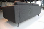 Havee Lookline 4 zits  bank model 2850 in ploegstof zwart 234 cm breed. Direct leverbaar. - Afbeelding 5