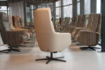 Elektrisch verstelbaar relaxfauteuil / relaxstoel Twinz 8240 in combi Leer Polo kleur Taupe/ Stof Lathuile 02 van Gealux 3 motoren met accu. Direct leverbaar. - Afbeelding 10