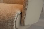 Elektrisch verstelbaar relaxfauteuil / relaxstoel Twinz 8240 in combi Leer Polo kleur Taupe/ Stof Lathuile 02 van Gealux 3 motoren met accu. Direct leverbaar. - Afbeelding 12
