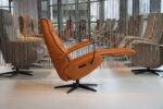 Elektrisch verstelbaar relaxfauteuil Twice Pro TW-190N van De Toekomst Rebound leer Cognac met 3 motoren en een accu. Direct leverbaar. - Afbeelding 3