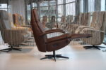 Elektrisch verstelbaar relaxfauteuil / relaxstoel Twinz 6021 Leer Dino kleur Brown van Gealux 3 motoren met accu. Direct leverbaar. - Afbeelding 2