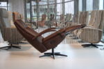Elektrisch verstelbaar relaxfauteuil / relaxstoel Twinz 6021 Leer Dino kleur Brown van Gealux 3 motoren met accu. Direct leverbaar. - Afbeelding 4
