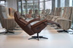 Elektrisch verstelbaar relaxfauteuil / relaxstoel Twinz 6021 Leer Dino kleur Brown van Gealux 3 motoren met accu. Direct leverbaar. - Afbeelding 6