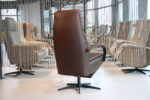 Elektrisch verstelbaar relaxfauteuil / relaxstoel Twinz 6021 Leer Dino kleur Brown van Gealux 3 motoren met accu. Direct leverbaar. - Afbeelding 8
