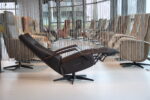 Relaxfauteuil / Relaxstoel Cupido in rundleer Rancho kleur Moro van De Toekomst met 2 motoren en een accu. Direct leverbaar. - Afbeelding 3