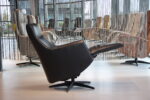 Elektrisch verstelbaar relaxfauteuil / relaxstoel Twinz 105 in Leer Polo kleur Graphiet van Gealux met 3 motoren en accu. Direct leverbaar. - Afbeelding 3