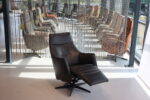 Elektrisch verstelbaar relaxfauteuil / relaxstoel Twinz 105 in Leer Polo kleur Graphiet van Gealux met 3 motoren en accu. Direct leverbaar. - Afbeelding 7