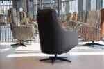Elektrisch verstelbaar relaxfauteuil / relaxstoel Twinz 105 in Leer Polo kleur Graphiet van Gealux met 3 motoren en accu. Direct leverbaar. - Afbeelding 8