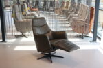 Elektrisch verstelbaar relaxfauteuil / relaxstoel Twinz 107 in Leer Polo kleur 1106 Groen van Gealux met 3 motoren en accu. Direct leverbaar. - Afbeelding 8
