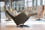 Elektrisch verstelbaar relaxfauteuil / relaxstoel Twinz 108 in combi leer/Stof kleur Groen van Gealux met 3 motoren en accu. Direct leverbaar. - Afbeelding 4