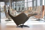 Elektrisch verstelbaar relaxfauteuil / relaxstoel Twinz 108 in combi leer/Stof kleur Groen van Gealux met 3 motoren en accu. Direct leverbaar. - Afbeelding 5