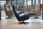 Elektrisch verstelbaar relaxfauteuil / relaxstoel Dahlia in Leer Polo 1010 kleur blauw van Gealux met 2 motoren en accu. Direct leverbaar. - Afbeelding 2