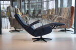 Elektrisch verstelbaar relaxfauteuil / relaxstoel Dahlia in Leer Polo 1010 kleur blauw van Gealux met 2 motoren en accu. Direct leverbaar. - Afbeelding 3