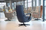 Elektrisch verstelbaar relaxfauteuil / relaxstoel Dahlia in Leer Polo 1010 kleur blauw van Gealux met 2 motoren en accu. Direct leverbaar. - Afbeelding 6