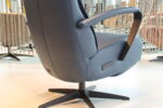 Elektrisch verstelbaar relaxfauteuil / relaxstoel Dahlia in Leer Polo 1010 kleur blauw van Gealux met 2 motoren en accu. Direct leverbaar. - Afbeelding 7